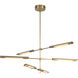 Astrid Multi Pendant Ceiling Light in Vintage Brass