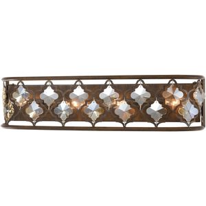 Armand 4 Light 27 inch Weathered Bronze Vanity Light Wall Light