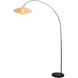 Roswell 82 inch 23.00 watt Matte Black Arc Floor Lamp Portable Light