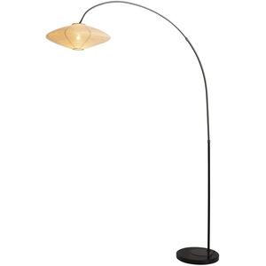 Roswell 82 inch 23.00 watt Matte Black Arc Floor Lamp Portable Light