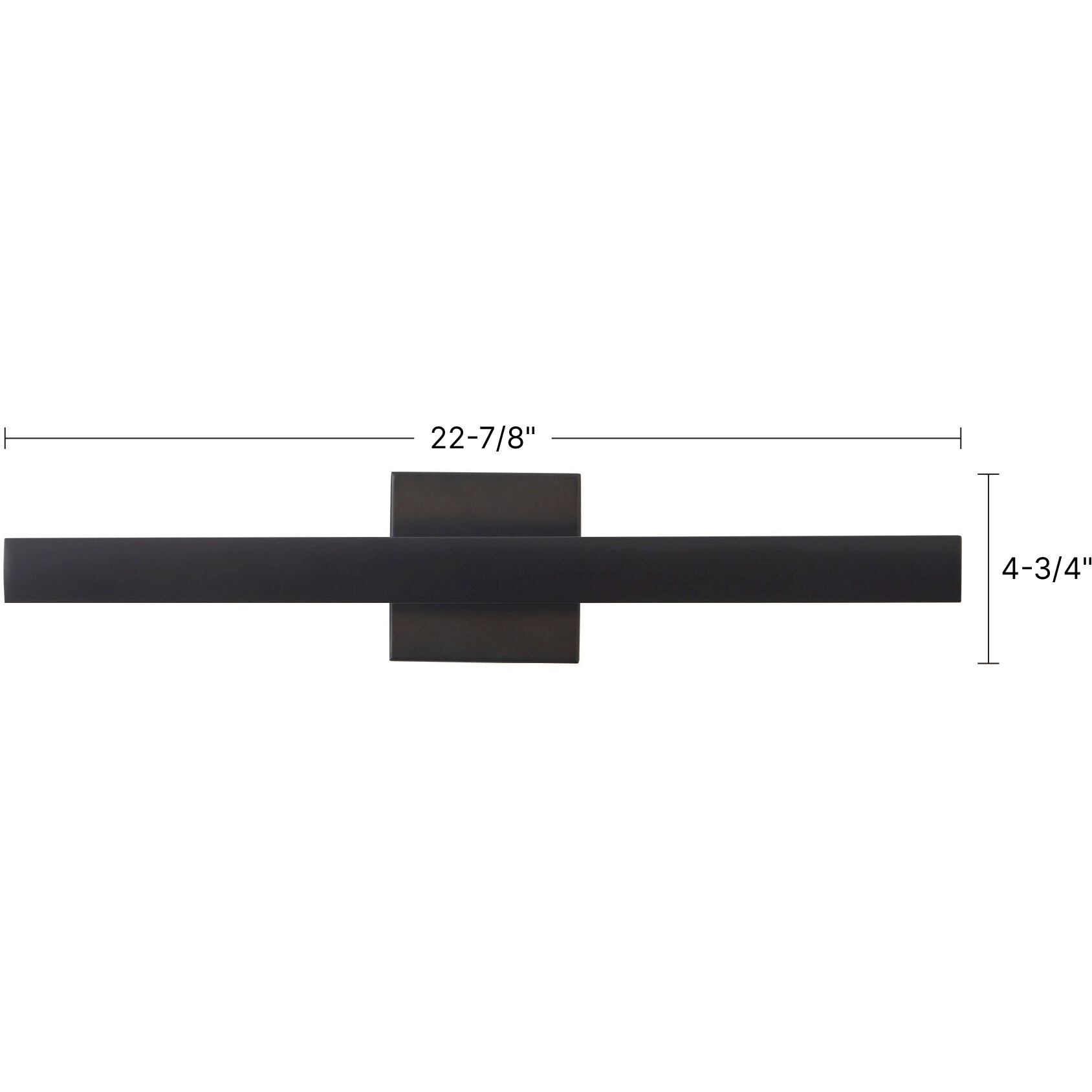 Tila 22.88 inch Black Bath Vanity Light Wall Light