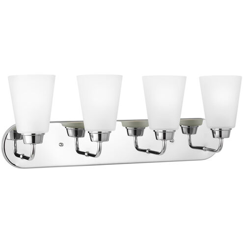 Kerrville 4 Light 24.63 inch Chrome Wall Bath Fixture Wall Light