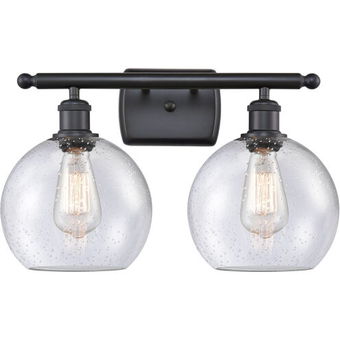 Ballston Athens 2 Light 18 inch Matte Black Bath Vanity Light Wall Light