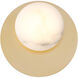 Zill LED 10 inch Lily Gold Wall Sconce Wall Light