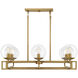 Crosby 8 Light 30 inch Warm Brass Chandelier Ceiling Light, Essentials