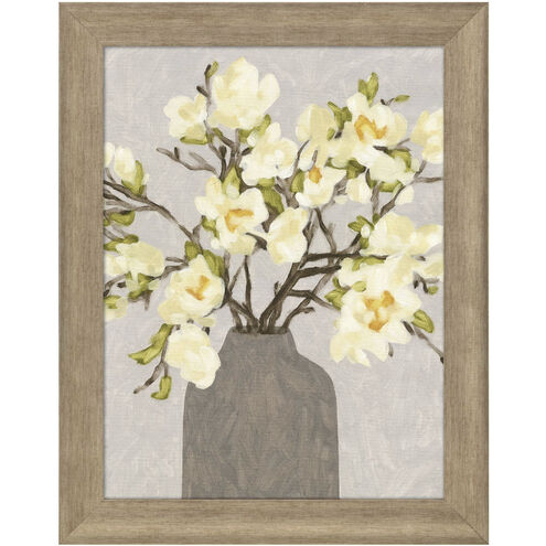 Spring Fling Yellow and Green and Gray and Neutral Framed Art