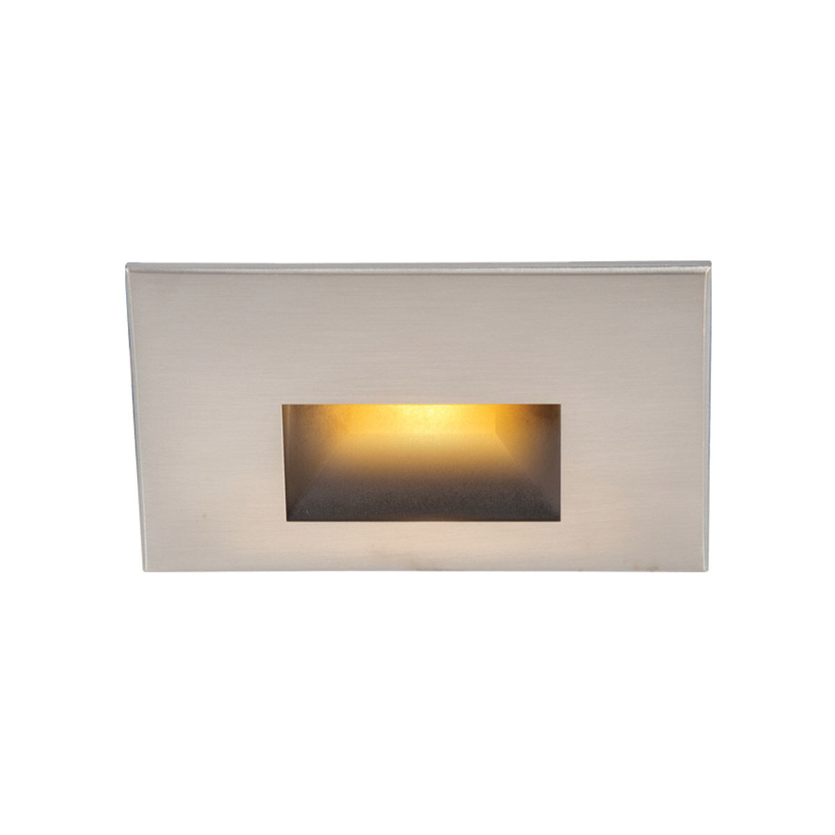 Tyler 120 3.8 watt Brushed Nickel Step and Wall Lighting in Amber, WAC Lighting
