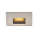 Tyler 120 3.8 watt Brushed Nickel Step and Wall Lighting in Amber, WAC Lighting