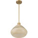 Elaris 1 Light 12.5 inch Legacy Brass Pendant Ceiling Light
