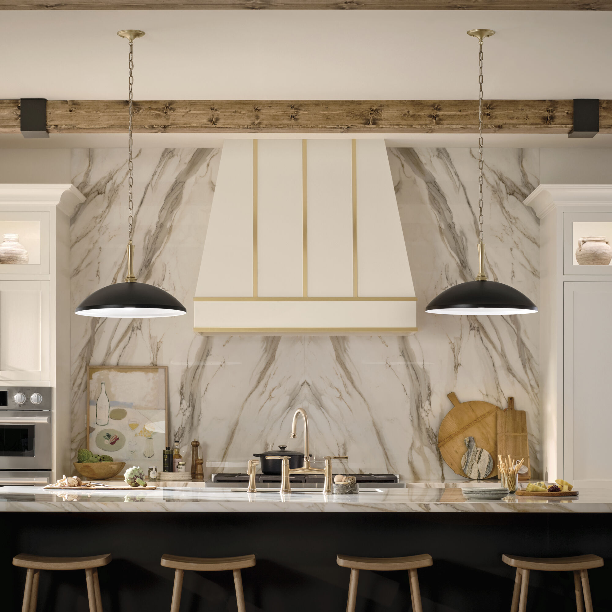 Delarosa 1 Light Black Pendant Ceiling Light