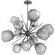 Gem LED 38.4 inch Graphite Chandelier Ceiling Light in Smoke, 2700K LED, Starburst