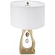 Geode 27.5 inch 40.00 watt Gold/White Table Lamp Portable Light