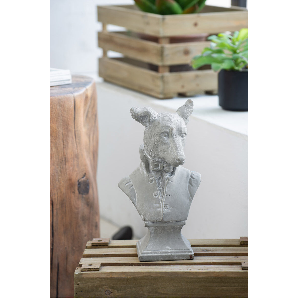 Garden Gray Outdoor Animal Figurines