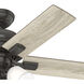 Crystal Peak 44 inch Noble Bronze with Natural Oak/Golden Maple Blades Ceiling Fan