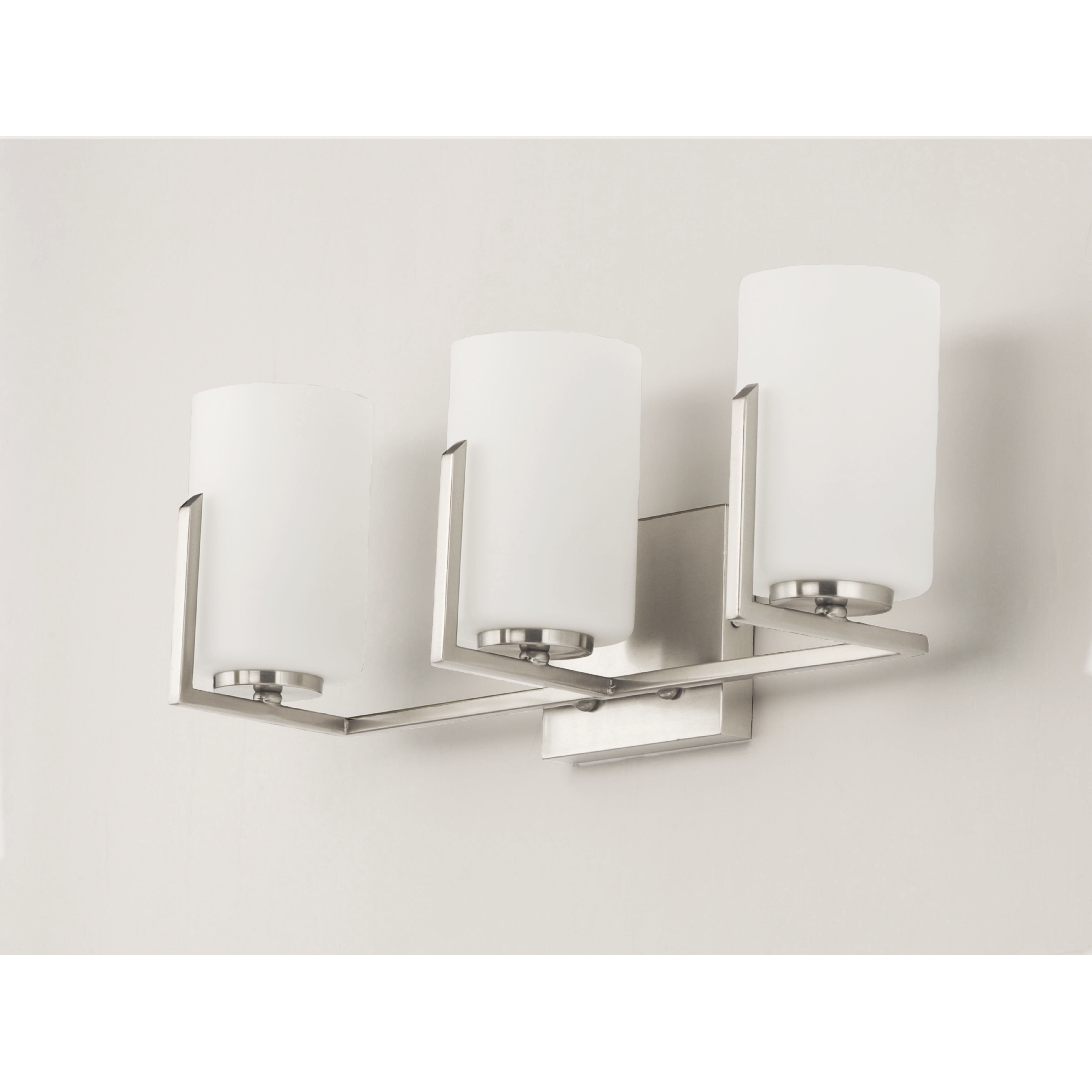 Dart 3 Light 21.25 inch Satin Nickel Vanity Light Wall Light