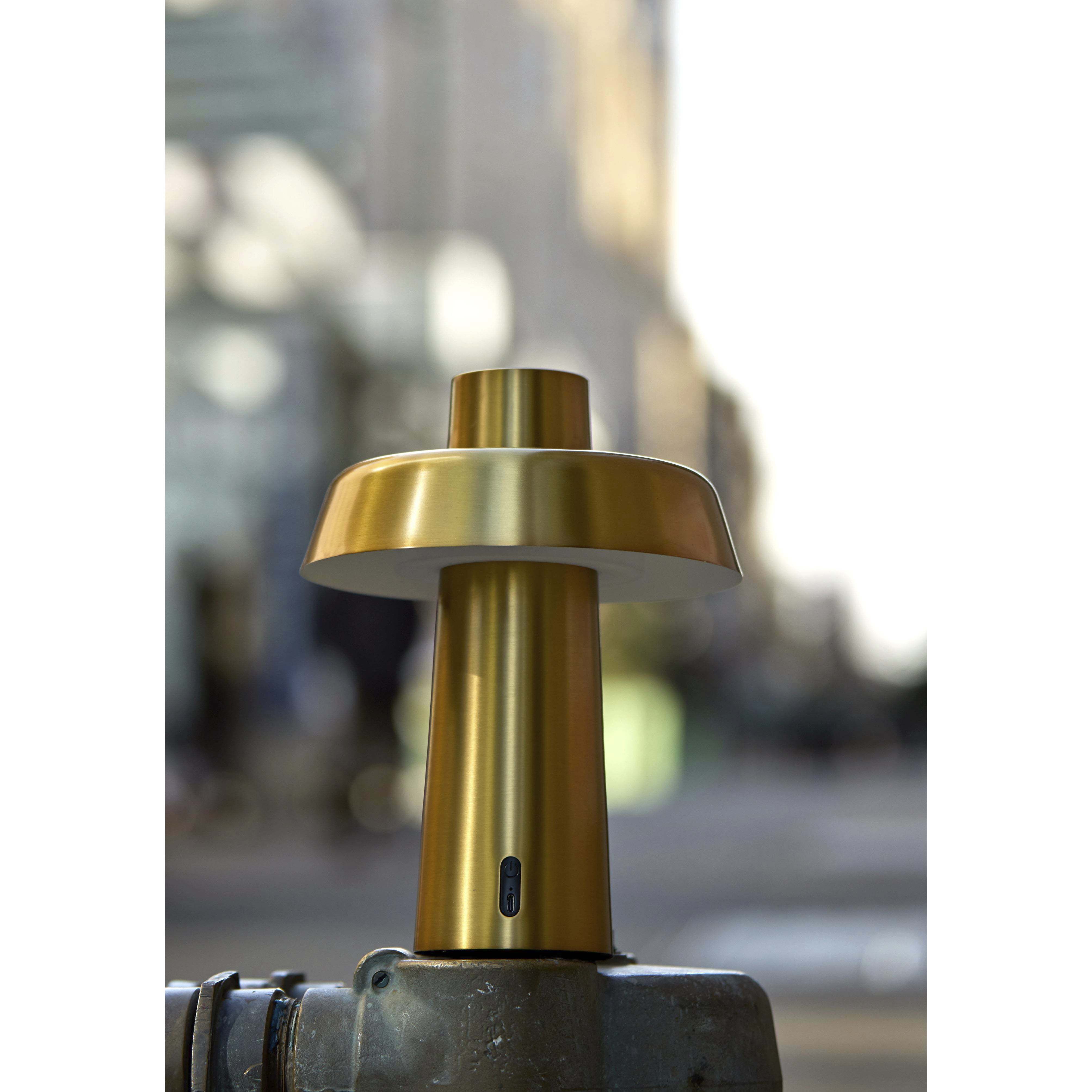 Pirlo 11.75 inch 4.00 watt Antique Brass Cordless Table Lamp Portable Light, ADS360