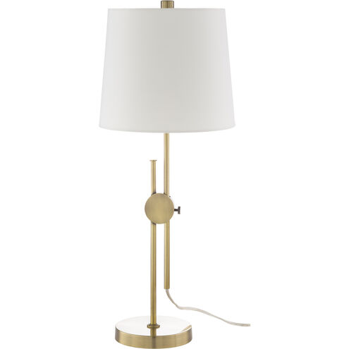 Jace 25 inch 100 watt Brass Table Lamp Portable Light