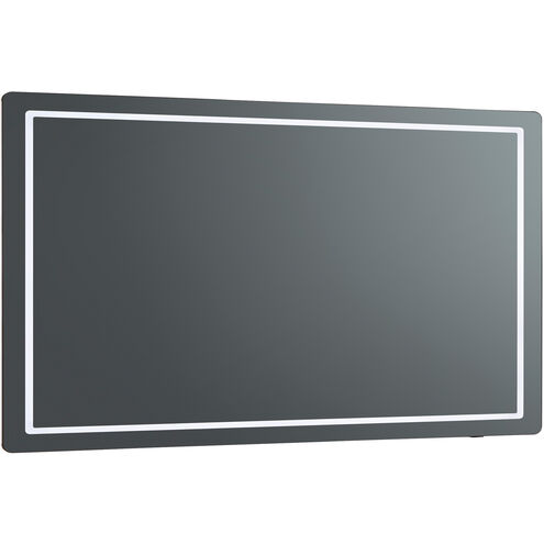 Compact 36 X 24 inch Black LED Lighted Mirror, Vanita by Oxygen
