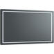 Compact 36 X 24 inch Black LED Lighted Mirror, Vanita by Oxygen
