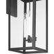 Hillside 3 Light 31 inch Textured Black Exterior Wall Sconce