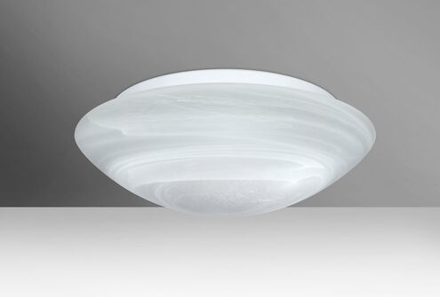Nova 16 3 Light 16 inch Flush Mount Ceiling Light in Incandescent, Marble Glass