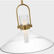 Ian K. Fowler Larkin LED 24 inch Hand-Rubbed Antique Brass Empire Pendant Ceiling Light