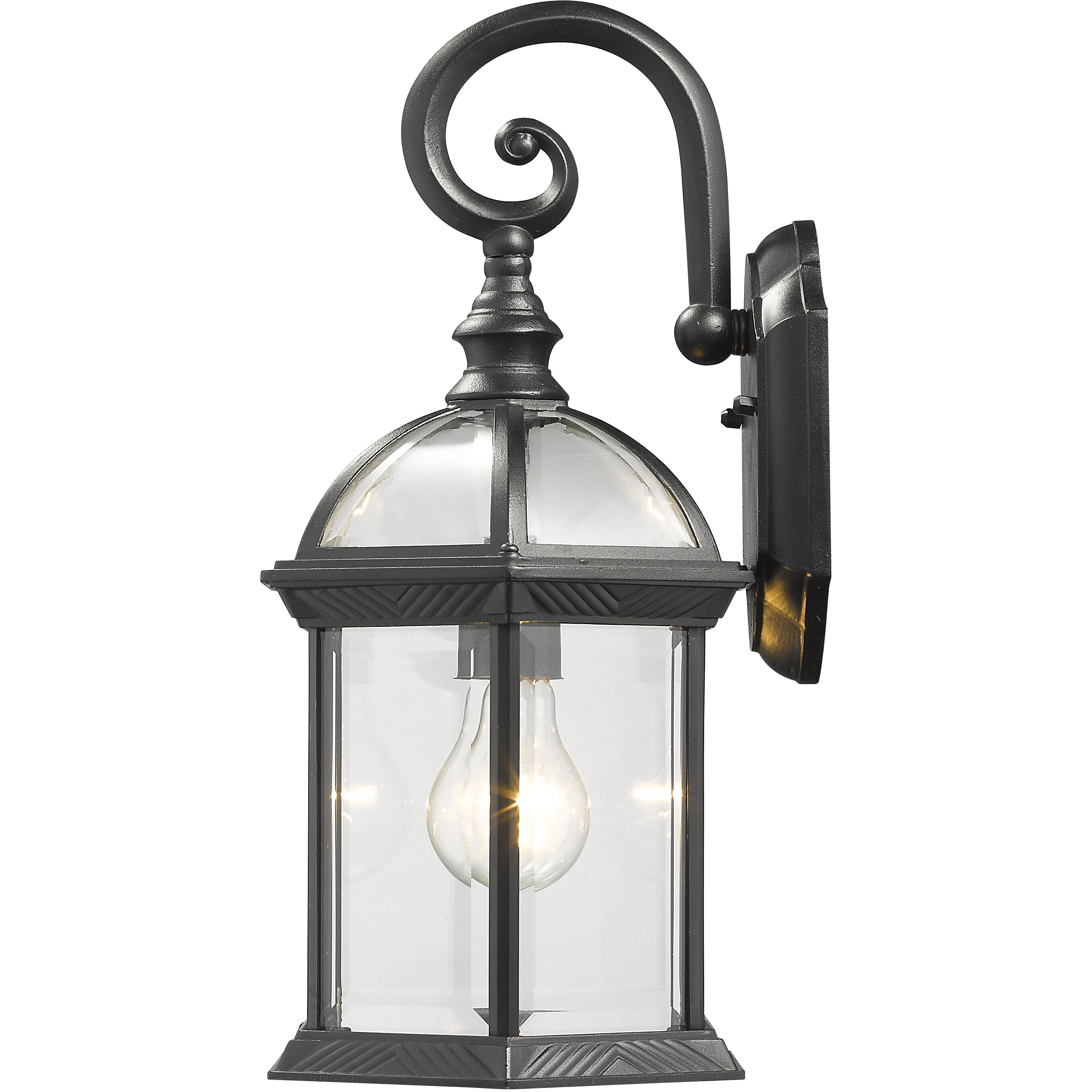 Annex 1 Light 15.75 inch Black Outdoor Wall Light