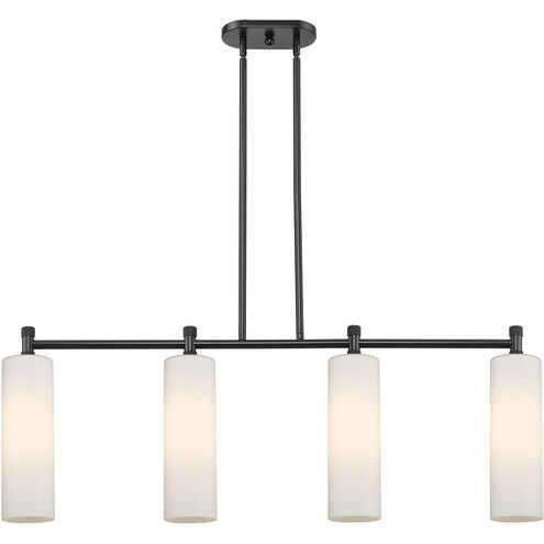 Downtown Urban Crown Point Island Light Ceiling Light in Matte Black, Matte White