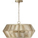 Kaiya 4 Light 22 inch Matte Brass Pendant Ceiling Light
