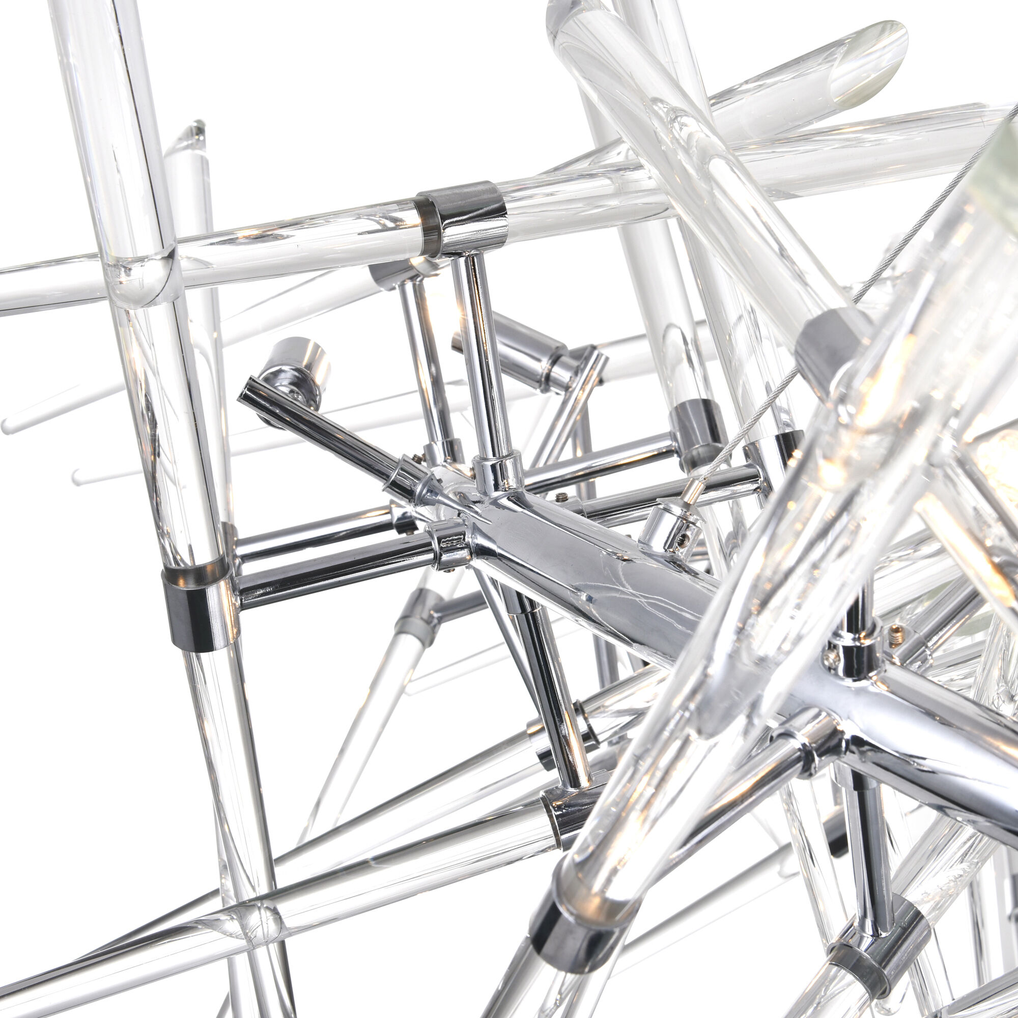 Icicle 12 Light 42 inch Chrome Chandelier Ceiling Light