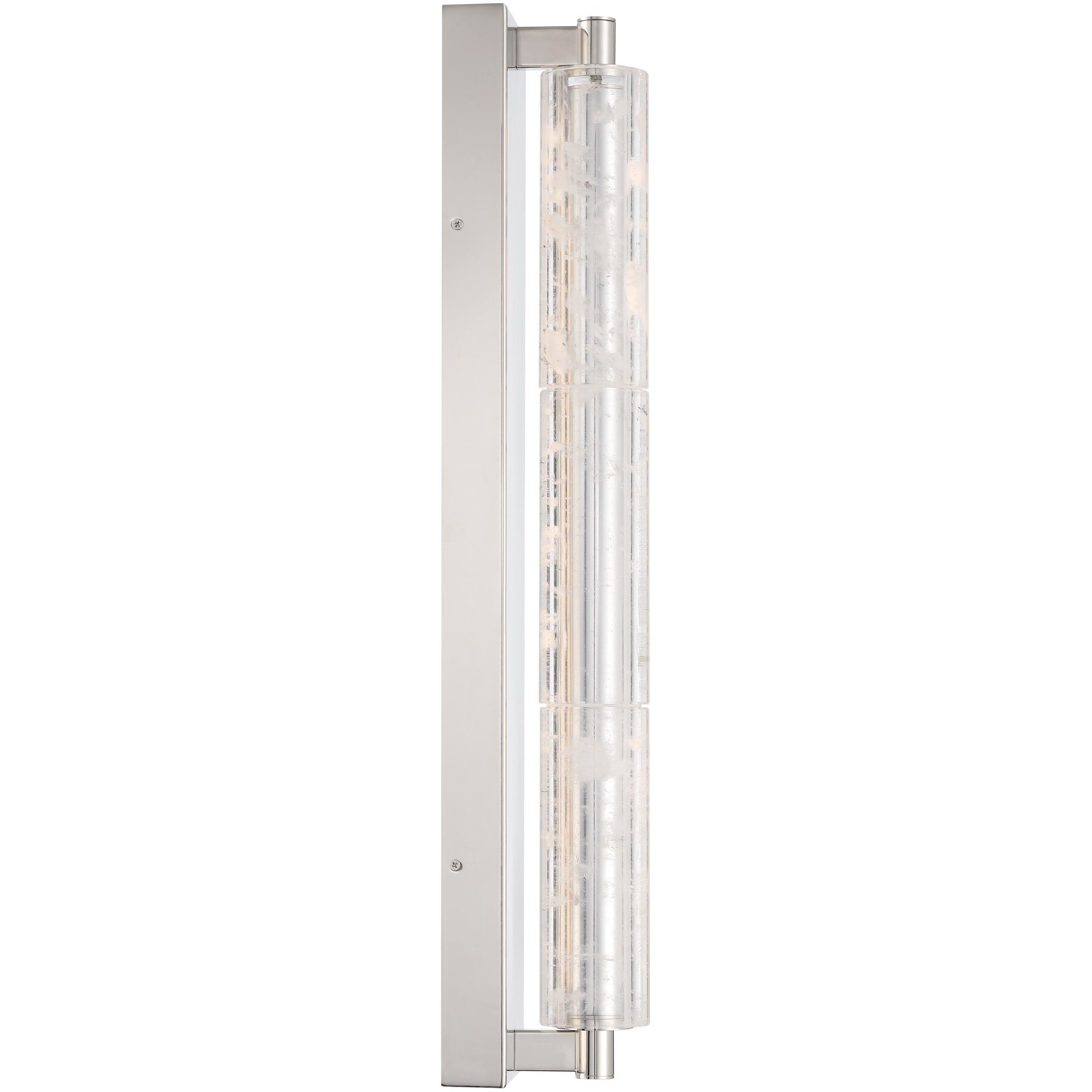 Crystallo LED 4.88 inch Polished Nickel Wall Sconce Wall Light