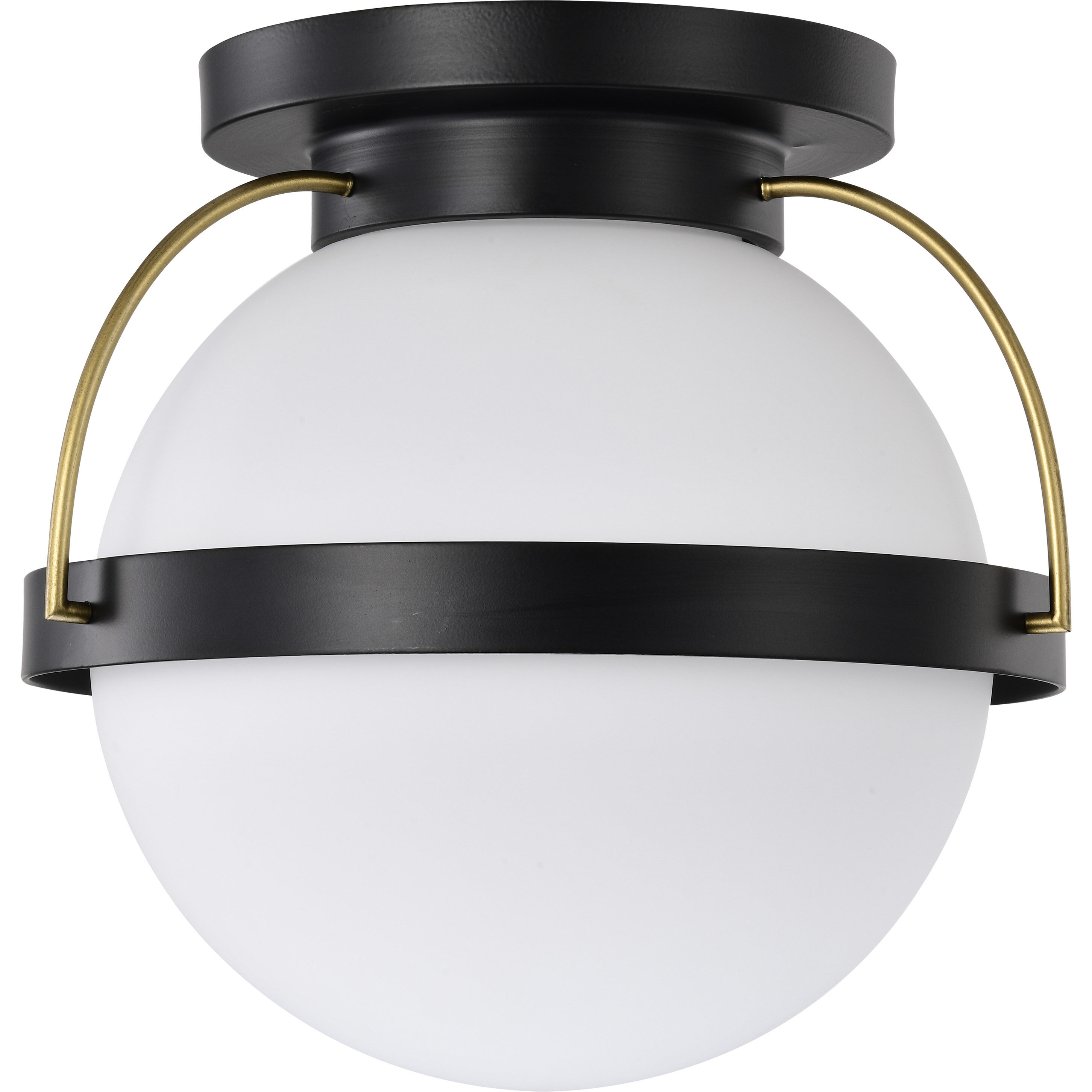 Lakeshore 1 Light 13 inch Matte Black Flush Mount Ceiling Light