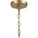 Katania 5 Light 27 inch Antique Gold Chandelier Ceiling Light