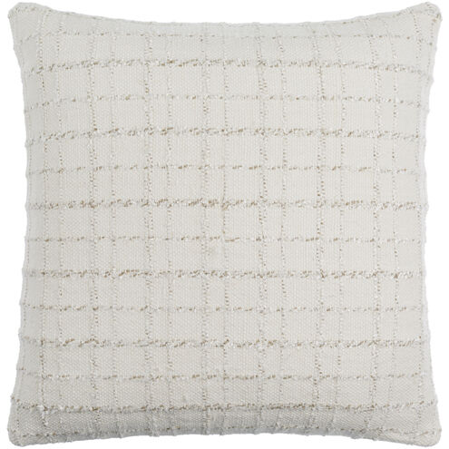 Greenville 20 X 20 inch Light Silver/Silver Accent Pillow