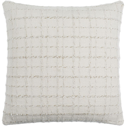 Greenville 18 X 18 inch Light Silver/Silver Accent Pillow