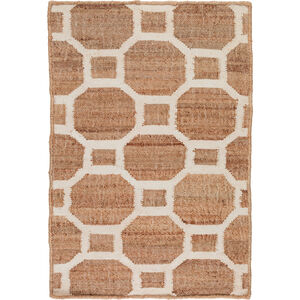 Seaport 63 X 39 inch Brown and Neutral Area Rug, Jute and Viscose