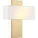 Stafford LED 11 inch Aged Gold Brass Wall Sconce Wall Light