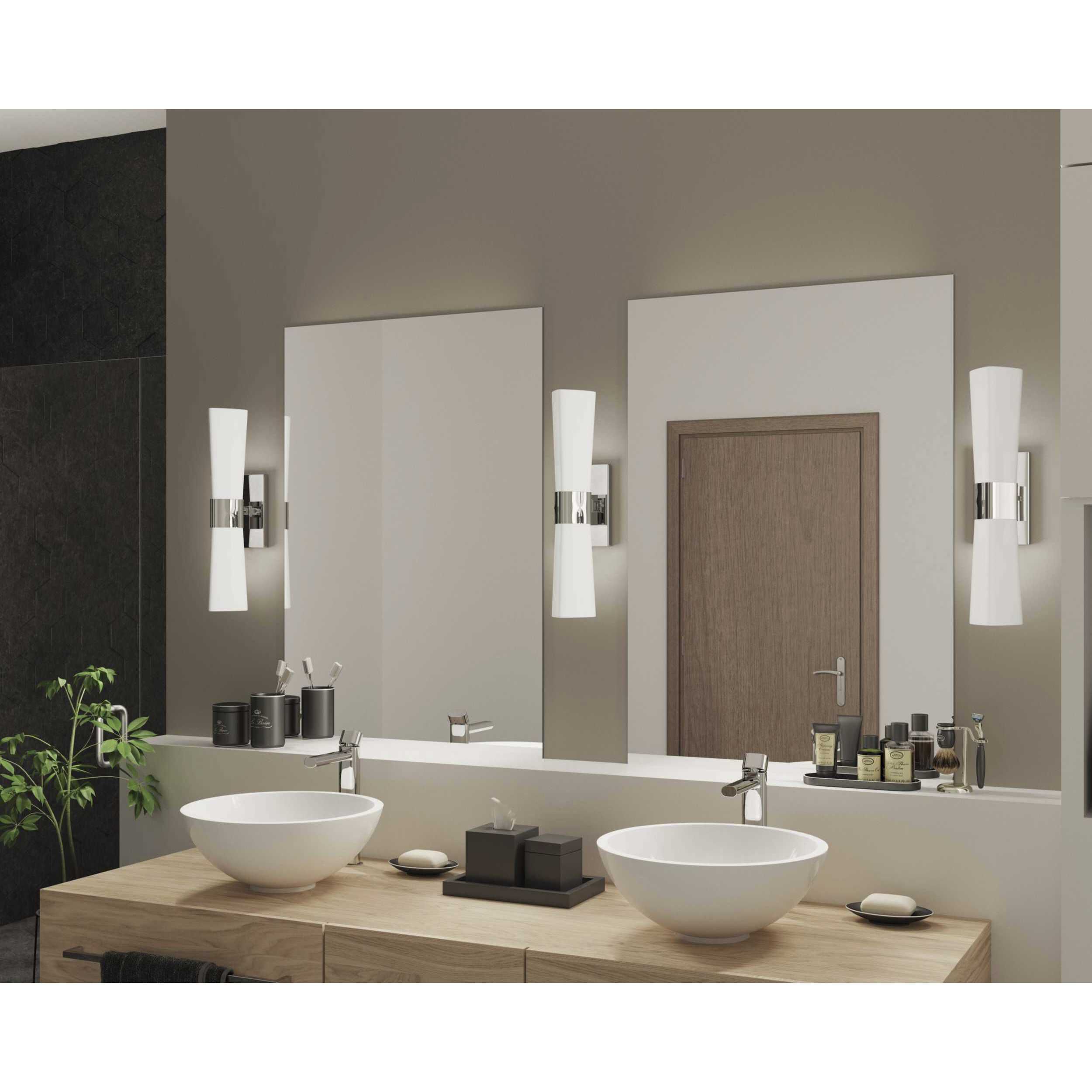 Zura 2 Light 5 inch Polished Chrome Bath Vanity Wall Light, Design Series