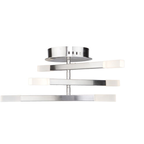 Twig LED 24 inch Satin Nickel Flush Mount Ceiling Light