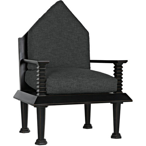 Resurrection Hand-Rubbed Black Occasional Chair