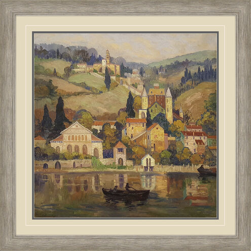 Scenic Multi and Brown and Green and Rust Framed Art