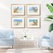 Waterside Collection Blue Framed Art