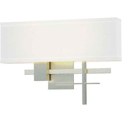 Cosmo 2 Light 16.5 inch Vintage Platinum and Vintage Platinum ADA Sconce Wall Light in Natural Anna