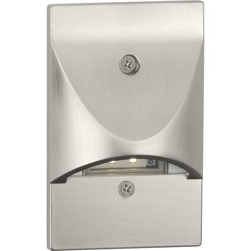 LED Step Lights 120 4.5 watt Brushed Nickel Indoor/Outdoor Step Light, Progress LED