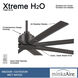 Xtreme H2O 52 52 inch Coal Ceiling Fan, Outdoor
