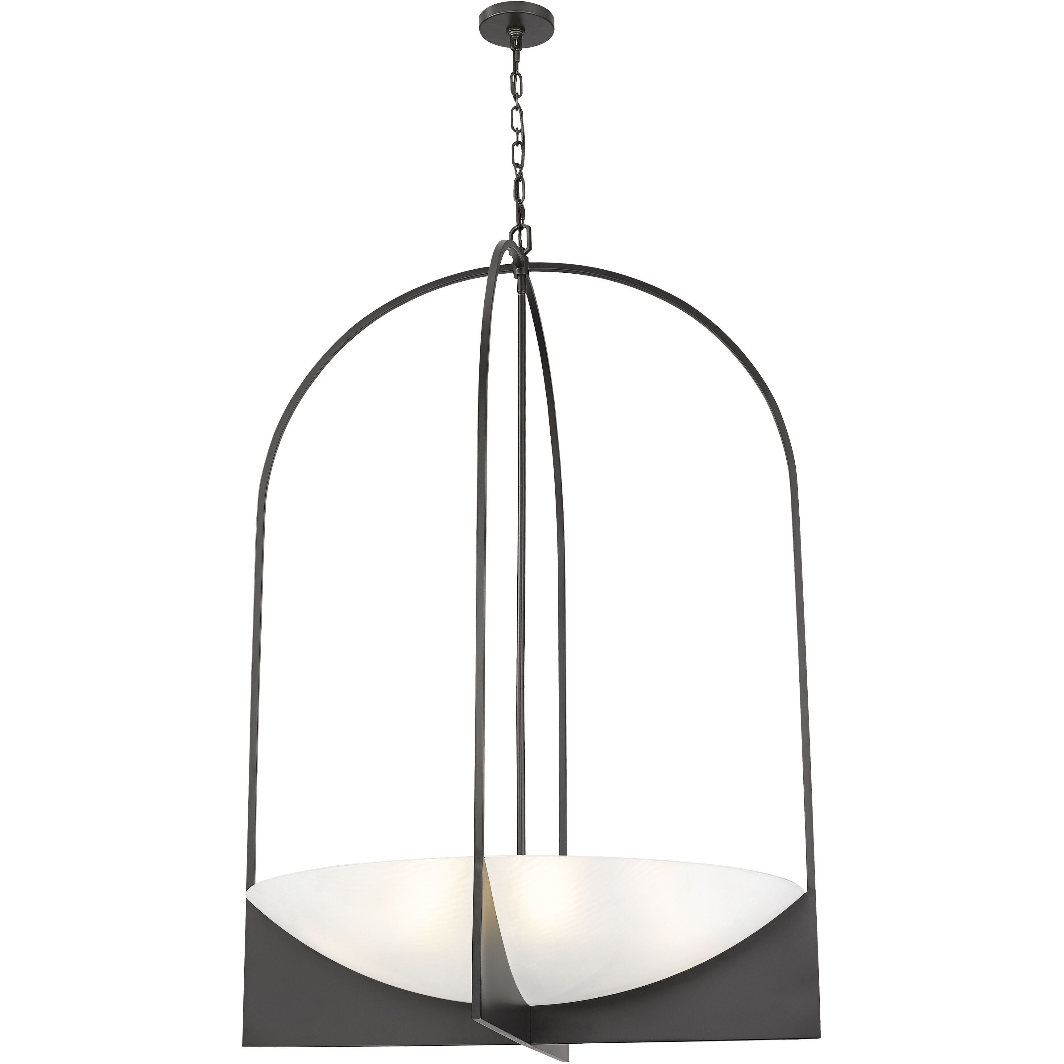 Devon 8 Light 32 inch Matte Black Chandelier Ceiling Light