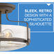 Harper 3 Light 14.5 inch Oil Rubbed Bronze Indoor Semi-Flush Mount Ceiling Light in Clear Seedy