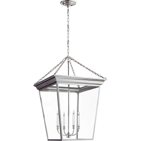 E. F. Chapman Cornice 4 Light 20 inch Polished Nickel Foyer Pendant Ceiling Light