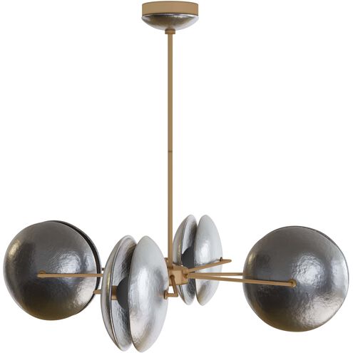 Whitney 4 Light 40 inch Smoke Luster Chandelier Ceiling Light