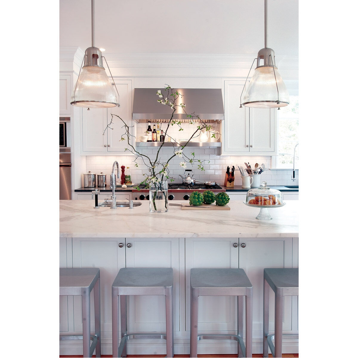 Haverhill 1 Light 8 inch Satin Nickel Pendant Ceiling Light